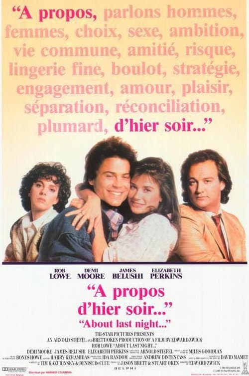Affiche de À propos d'hier soir
