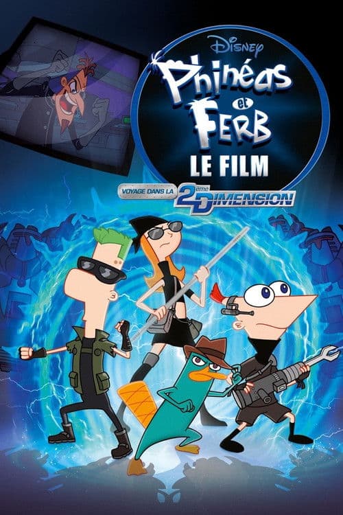 Affiche de Phinéas et Ferb, le film : Voyage dans la 2e dimension