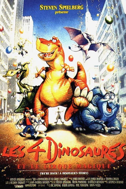 Affiche de Les quatre dinosaures et le cirque magique